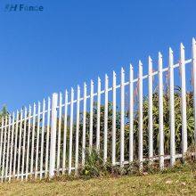 6ft Tall 8ft Wide Galvanized Flat Top Steel Fence Modern Spear Top Zinc Steel Metal Picket Fence thumbnail-5