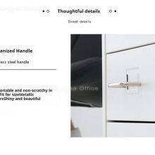 HN-OCM6 Mobile Steel Organizer Cabinet With Labels & Handles, 6-Tier, Metal Storage Drawer for Medical Clinic & Pharmacy, Secure Design thumbnail-4