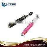 2016 hot vape pen style kit aspire k2 Quick start kit Aspire K2/ K3/ K4 Quick Starter Kit wholesale