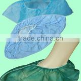 Medical surgical Disposable green blue PP polypropylene shoe cover non woven shoecovers for doctors nurses