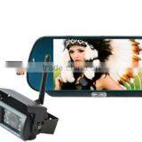 RV-700WS-1 Wireless Car Rearview Mirror Camera System 12V With 1/3" Cmos Camera