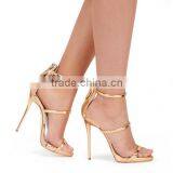 Three Straps Women Elegant Sandals Your Party Choose Shoes Heels Office Women Sandals thumbnail-1