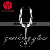 Unique Hand Cut Wide Mouth Blown Crystal Wine Glass thumbnail-1