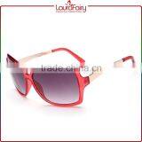 Laura Fairy Japan Brands Women Wine Red Big Frame No Logo Sunglasses Glass thumbnail-1