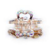 Bowknot Design Hair Claw With Glass Beads & Stones thumbnail-3