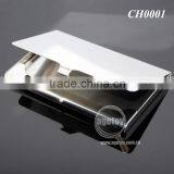 High Polished Mirror Effect Stainless Steel Blank Silver Metal Credit Card Holder thumbnail-4