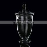 Glass Container for Candy Food With Base thumbnail-1