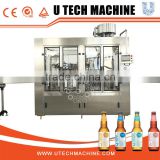 full automatic PLC glass bottle juice filling equipment