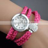 Beautiful Women Woolen Bracelet Watch Fashion Black Color Wrist Watch thumbnail-5