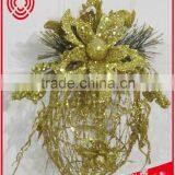 Hanging Iron Star With Flower Ornament Christmas Decoration thumbnail-3