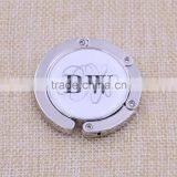 Foldable Metal Purse Hanger/round Purse Hook With Logo Wholesale thumbnail-3