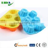 Audit factory price hot sale high quality promotion gifts flower shape silicone cake mold KIT105