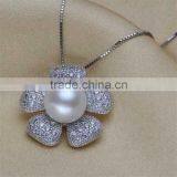 Best selling attractive style flower shape rhinestone necklace