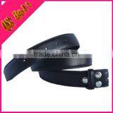 Cutting Edge Snap-on Black Leather Belt Without Buckle thumbnail-1