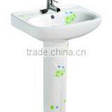 115 Bathroom Toilet Pedestal Washing Basin thumbnail-1