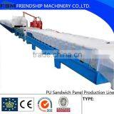 PU Sandwich Panel Production Line PLC Control Continuous Two Layers Steel Sandwich Polyurethane