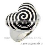 Heart Shape 316l Stainless Steel Jewelry Ring Model