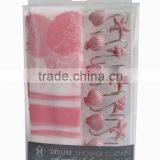 PEVA Shower Curtain With Resin Hooks