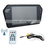 7 inch TFT Touch screen Color Car Rearview Mirror Monitor MP5 player