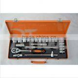 24 Pcs Ratchet Handle Socket Set /car Repair Tool Kit Metal Box Tool Set thumbnail-2