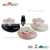 BSCI SEDEX Audit Nice Design Hand-made Ceramic Flower Oil Diffuser For Promotion thumbnail-1