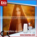 4:3 84 Inch Wall Mount Remote Control Matte White Electric Projection Motorized Screen for Office Equipment thumbnail-3