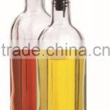 SINOGLASS Trade Assurance Automatic Open Glass Oil and Vinegar Dispenser Set Vinegar Bottle thumbnail-1
