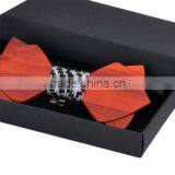 2016 Novelty Solid Good Quality Wood Bow Tie For Men Classic Wood Bowties Neckwear 3D Handmade Butterfly Wood Tie Factory thumbnail-1