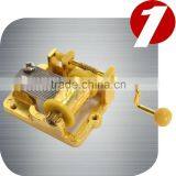 18 Note Golden Hand Crank Music Mechanism China Supplier