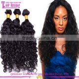 Unprocessed 5a grade virgin peruvian weaving 100% human hair water wave