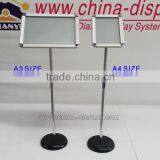 Aluminum Snap Frame Adjustable Height Menu Holder Stand Display