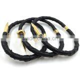 TOP QUALITY Stainless Steel Python Nail Bracelet 18K Gold Plated Women Jewelry Nail Screw Cuff Bangle thumbnail-3