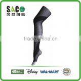 Fashion Lady's Thin Transparent Oblique Stripe Black Tights thumbnail-2