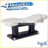 Electric adjustable height wooden shiatsu heated massage table