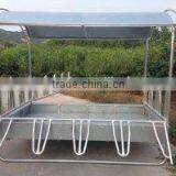 Hot Dip Galvanized Square Horse Hay Feeder With Roof thumbnail-3