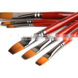 BGN-3226 Bergino Professional Flat Shape Nylon Synthetic Artist Brush in Stock thumbnail-3