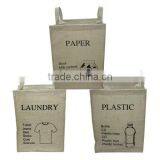 2014 New Korea Design Flax Storage Bag,Pure Color Zakka Groceries Linen Hanging Bag(BBHT009)