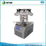 TOPT-10C Multi-pipe Lab Vacuum Freeze Dryer with 8 pieces freeze-dried bottles