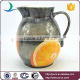 Differnt Fruit Design Decal Ceramic Water Pot Wholesale thumbnail-3