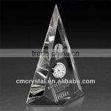 2016 Optical Crystal Tower With Sliver Clock,wholesale Crystal Clocks thumbnail-1