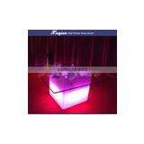 16 Color Led Bar Table With Ice Bucket and Glass Top thumbnail-2