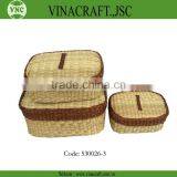 Handmade Seagrass Box With Lid for Gift Packing