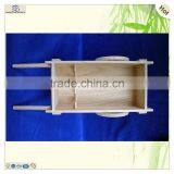 Art Mind Gift Handmade Unfinished Pine Wooden Toys Cart thumbnail-3