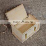 Small Handmade Business Card Wood Storage Box thumbnail-4