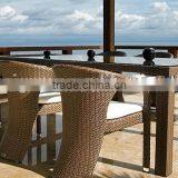 2017 Sigma All Weather Quickest Delivery pe Rattan Cheap Metal and Glass Dining Table thumbnail-1