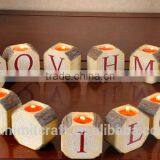 Resin Letter Candle Holders Party Decoration Decorations Wedding