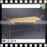 Custom Design Acrylic Bench With Solf Cushion Seat Top Grade High Quality Acrylic Long Bench New PMMA Lucite Acrylic Sofa Bench thumbnail-1
