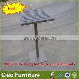 Outdoor furniture cheap plastic wood aluminum bar table
