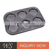 WS-D0601 6 Cups Carbon Steel Cake Pan thumbnail-1
