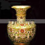 Marble Flower Vase, Decorative Flower Pot, Hand Made Marble Flower Vases, Craft Flower Pot, Flowers Pot, thumbnail-1